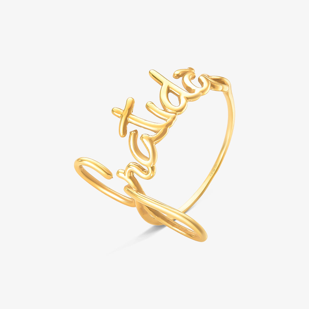 Anel Gratidão em Ouro Amarelo 18K