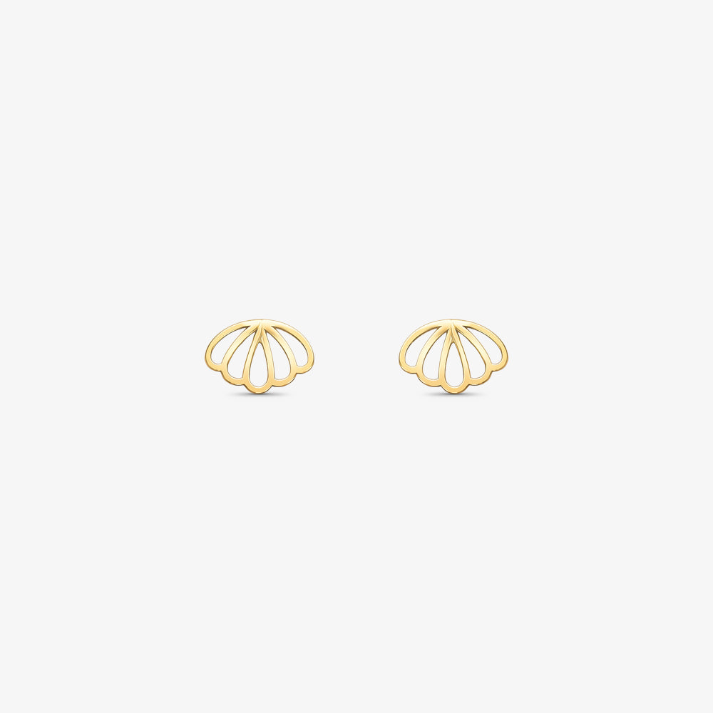 Brinco Concha Ouro Amarelo 18K