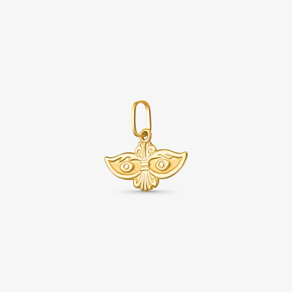 Pingente Olho de Santa Luzia em Ouro Amarelo 18K