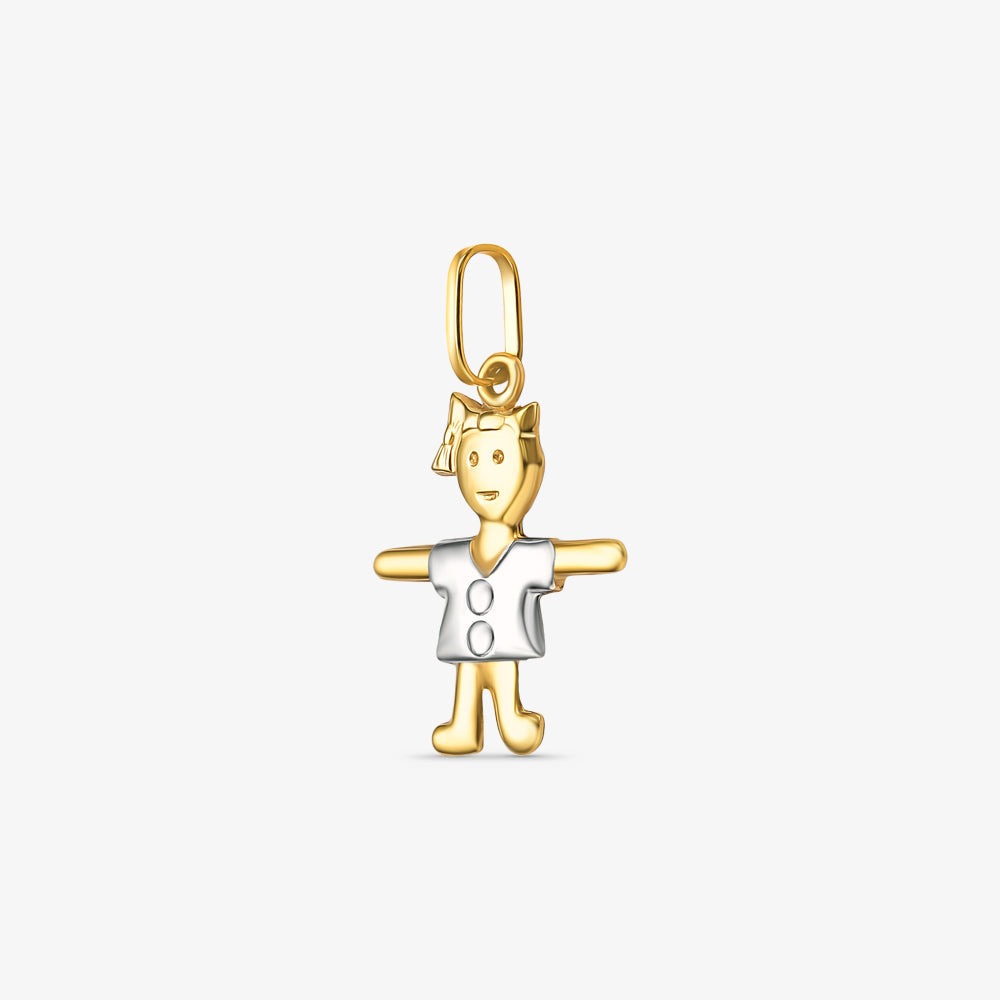 Pingente Menina I em Ouro Amarelo 18K