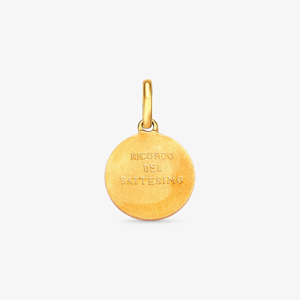 Pingente Batismo em Ouro Amarelo 18K