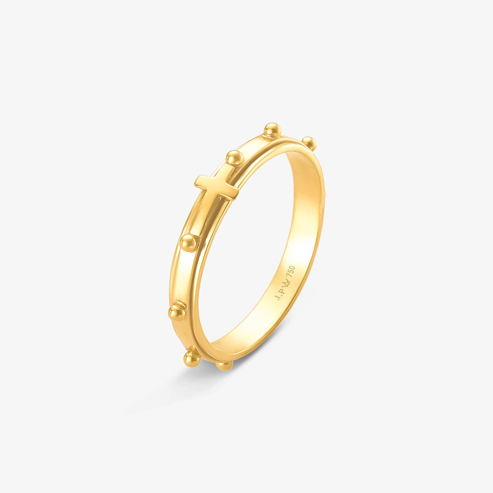 Anel Terço em Ouro Amarelo 18K