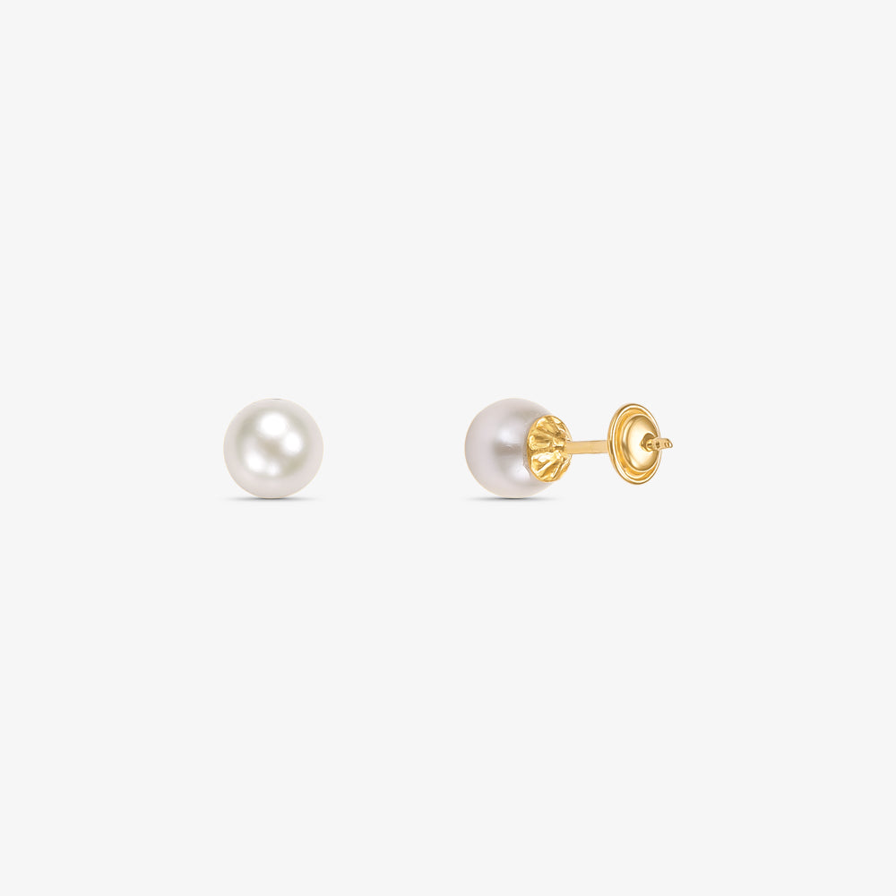 Brinco com Pérola Natural em Ouro Amarelo 18K