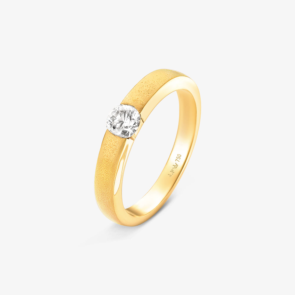 Anel Solitário Royale com Diamante em Ouro Amarelo 18K
