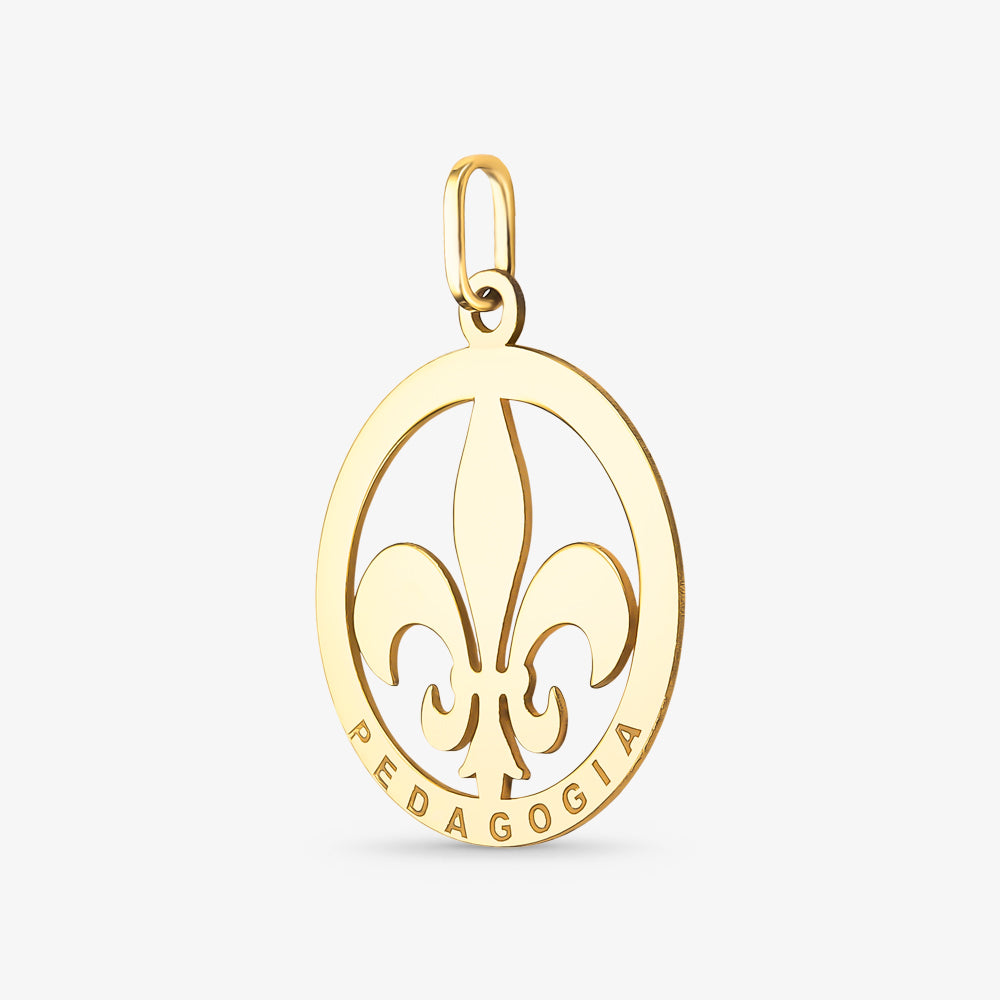 Pingente Formatura Pedagogia em Ouro Amarelo 18K