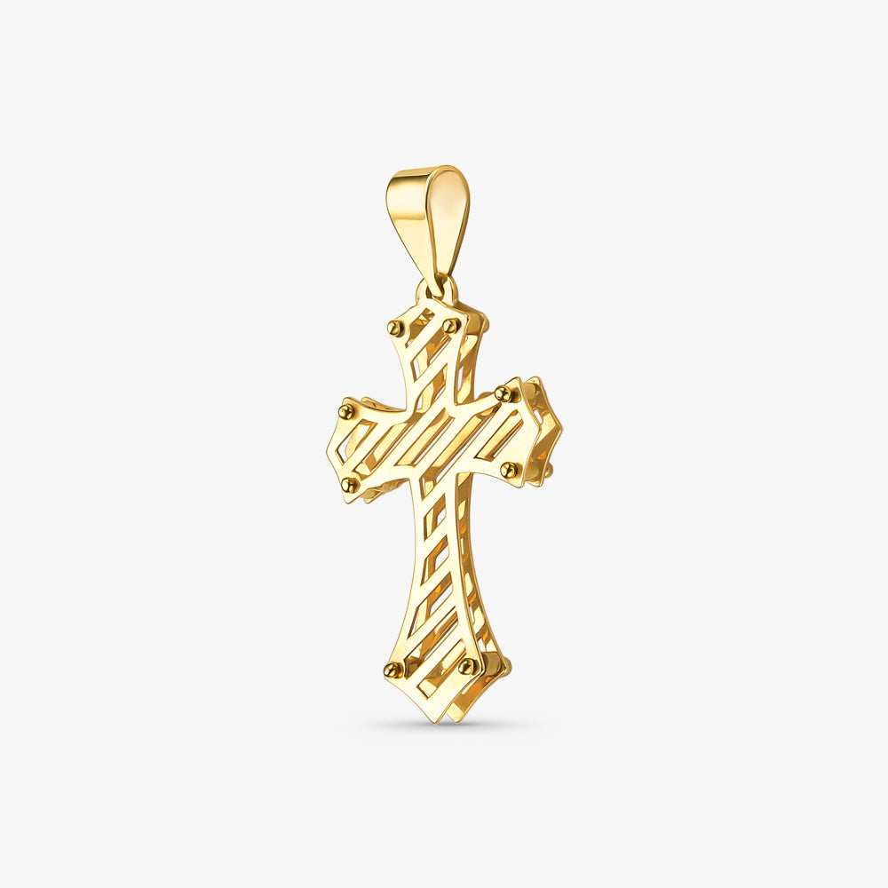Pingente Cruz Prego em Ouro Amarelo 18K