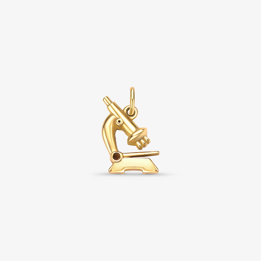 Pingente Profissão Bioquímica em Ouro Amarelo 18K