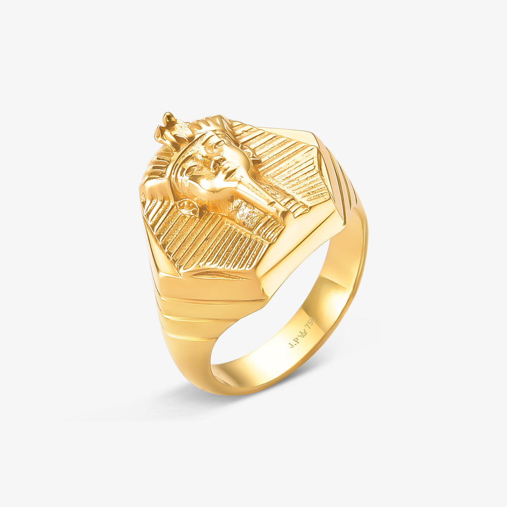 Anel Esfinge em Ouro Amarelo 18K