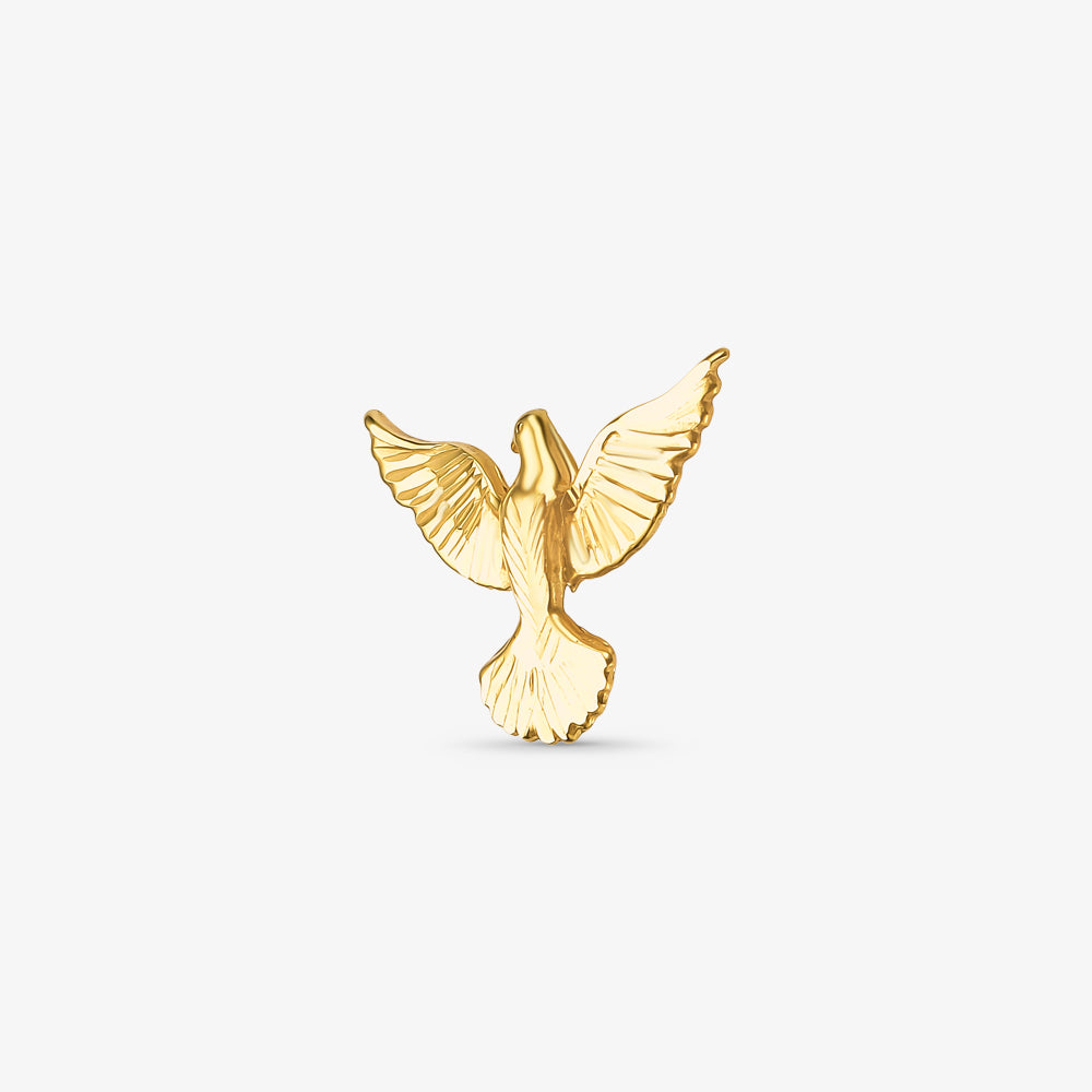 Pingente Divino Espírito Santo em Ouro Amarelo 18K
