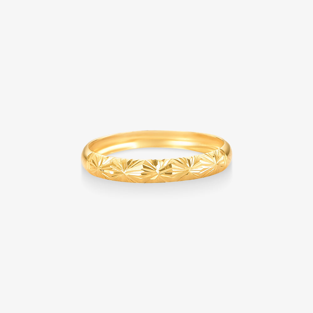 Anel Estamparia em Ouro Amarelo 18K