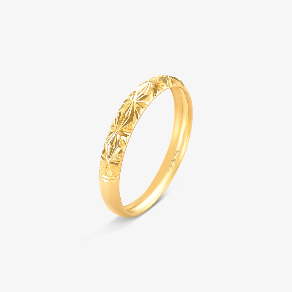 Anel Estamparia em Ouro Amarelo 18K