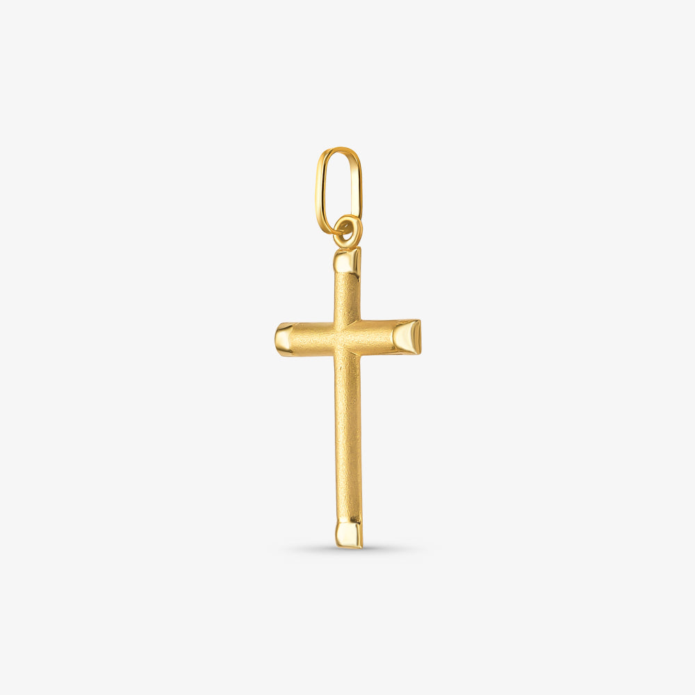 Pingente cruz PP lisa 0,18g ouro 18k750