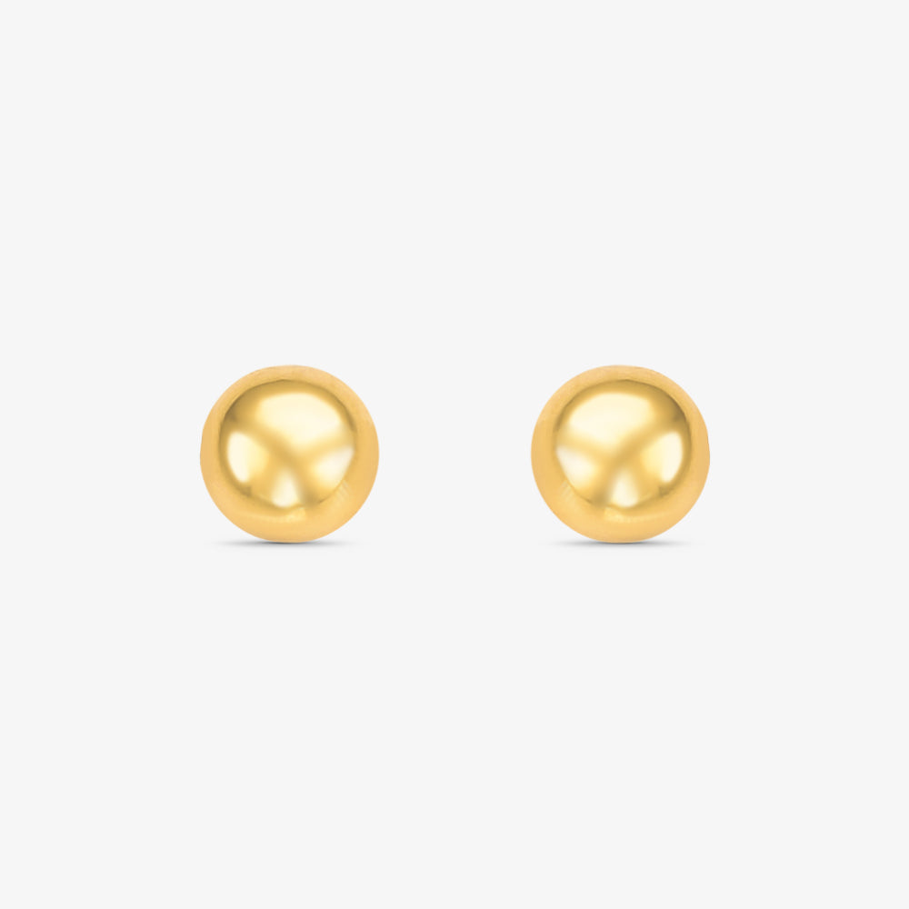 Brinco Bola em Ouro Amarelo 18K, 9mm