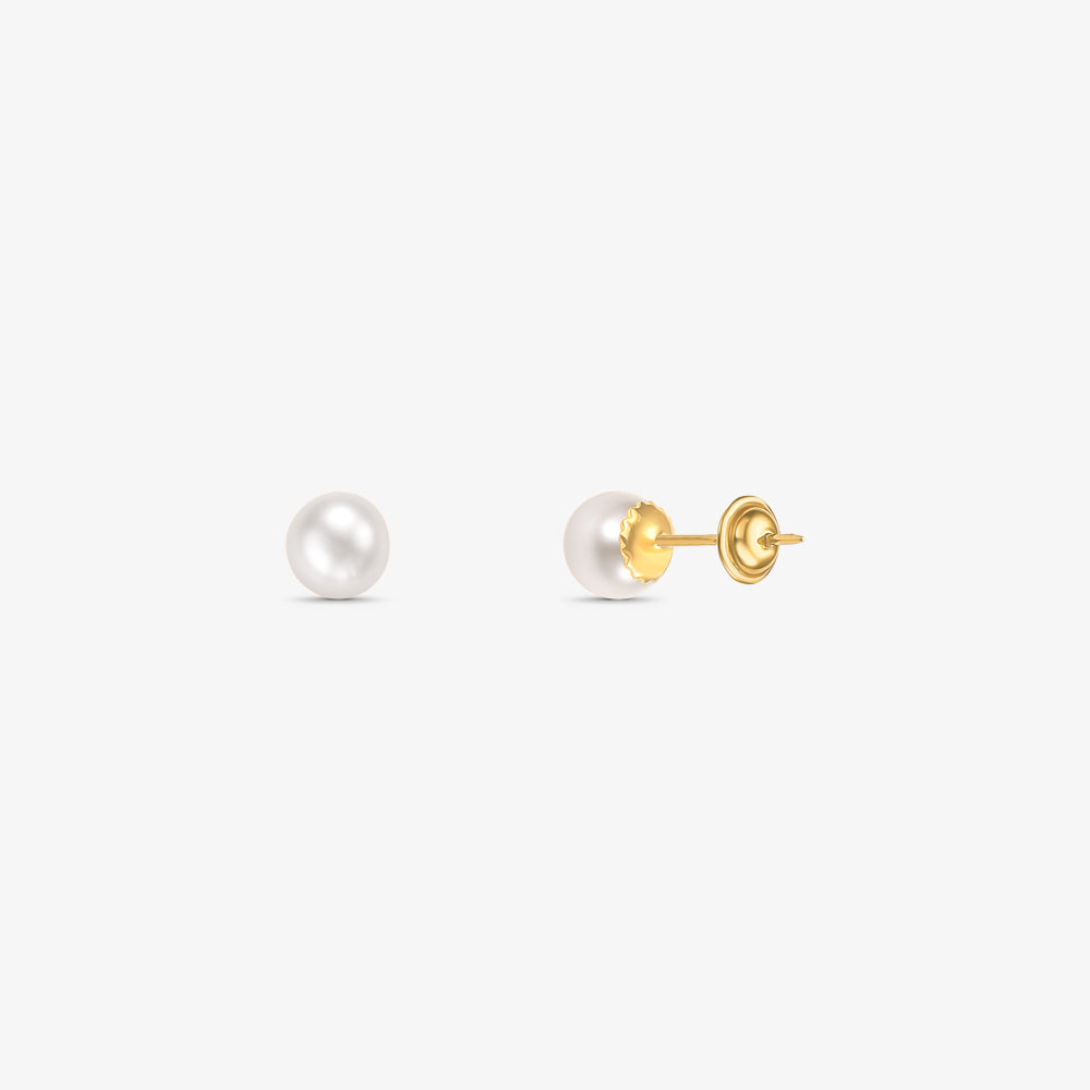 Brinco Pérola em Ouro Amarelo 18K
