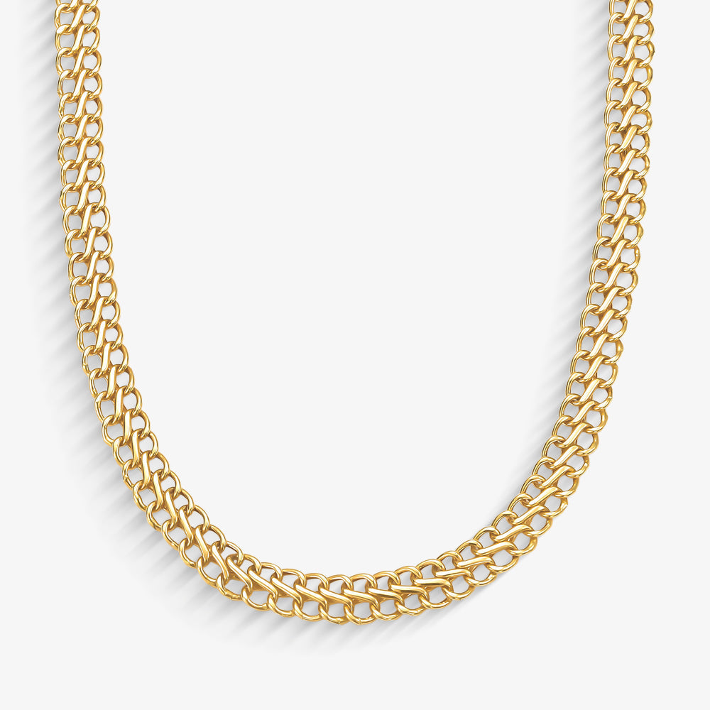 Corrente Lacraia Oca em Ouro Amarelo 18K, 60,5cm