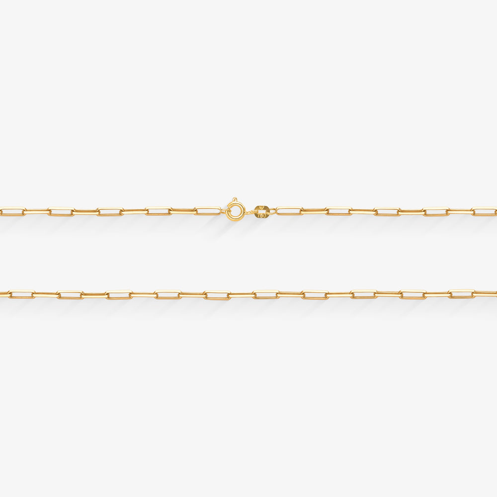 Corrente Cartier Caixa Fina 50cm em Ouro Amarelo 18K