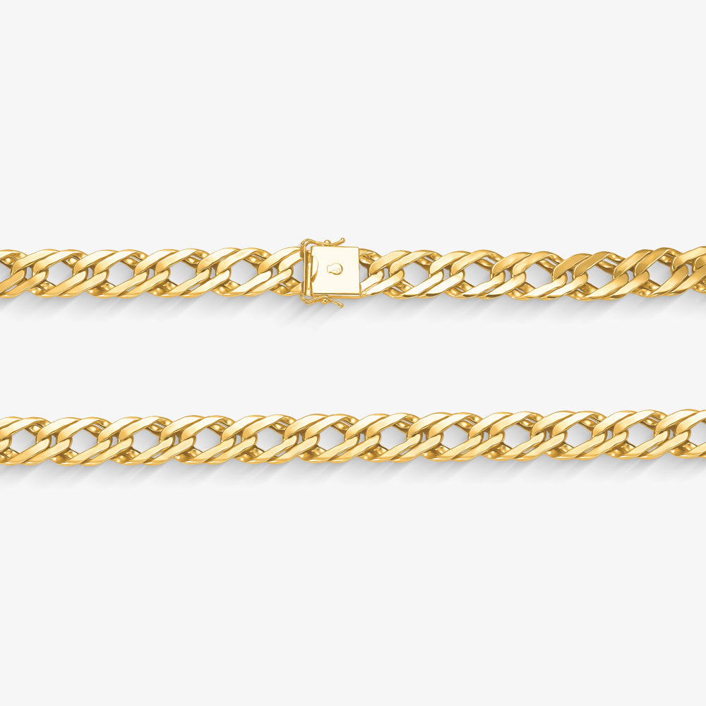 Corrente Grumet Dupla Oca em Ouro Amarelo 18K, 73cm