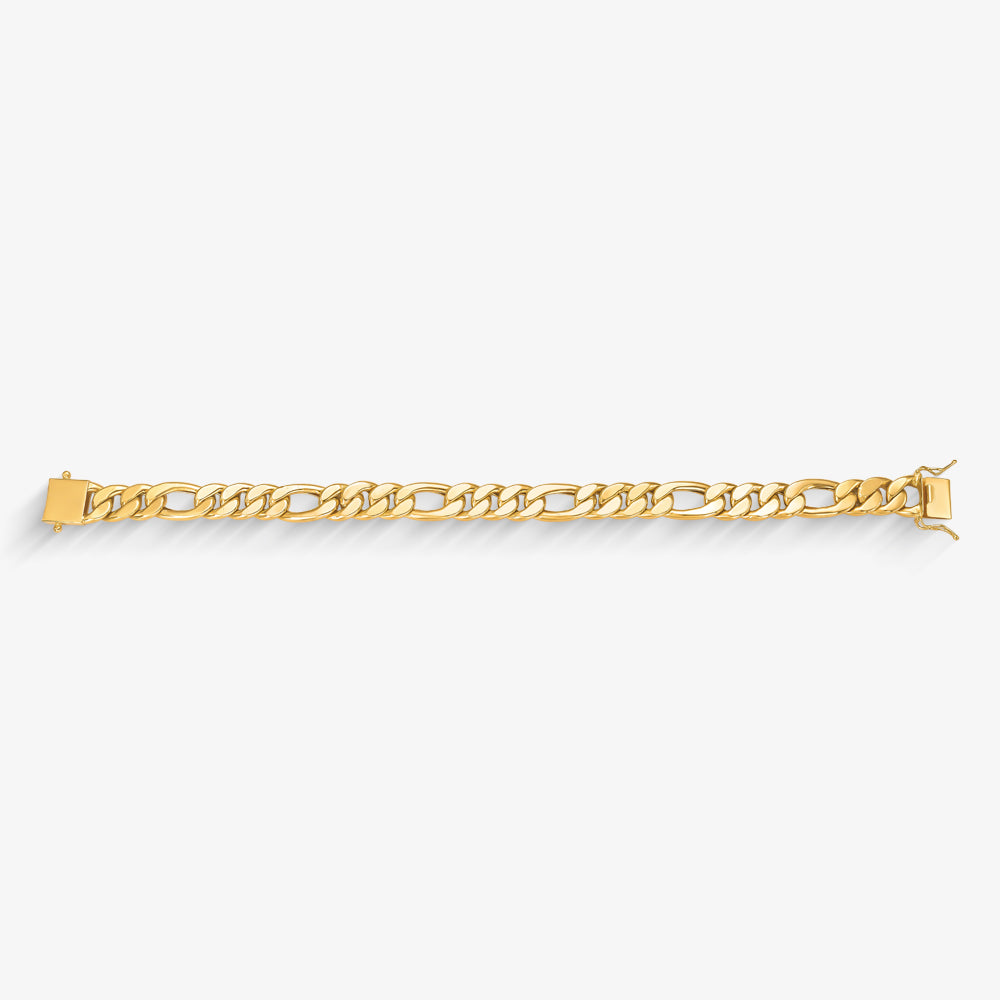 Pulseira Grumet 3x1 Oca 10mm em Ouro Amarelo 18K, 22cm