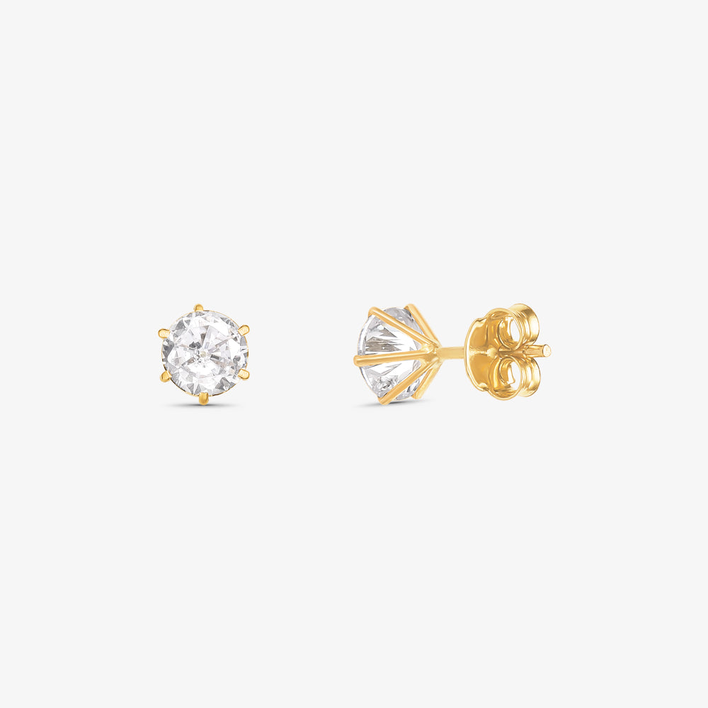 Brinco Ponto de Luz em Ouro Amarelo 18K