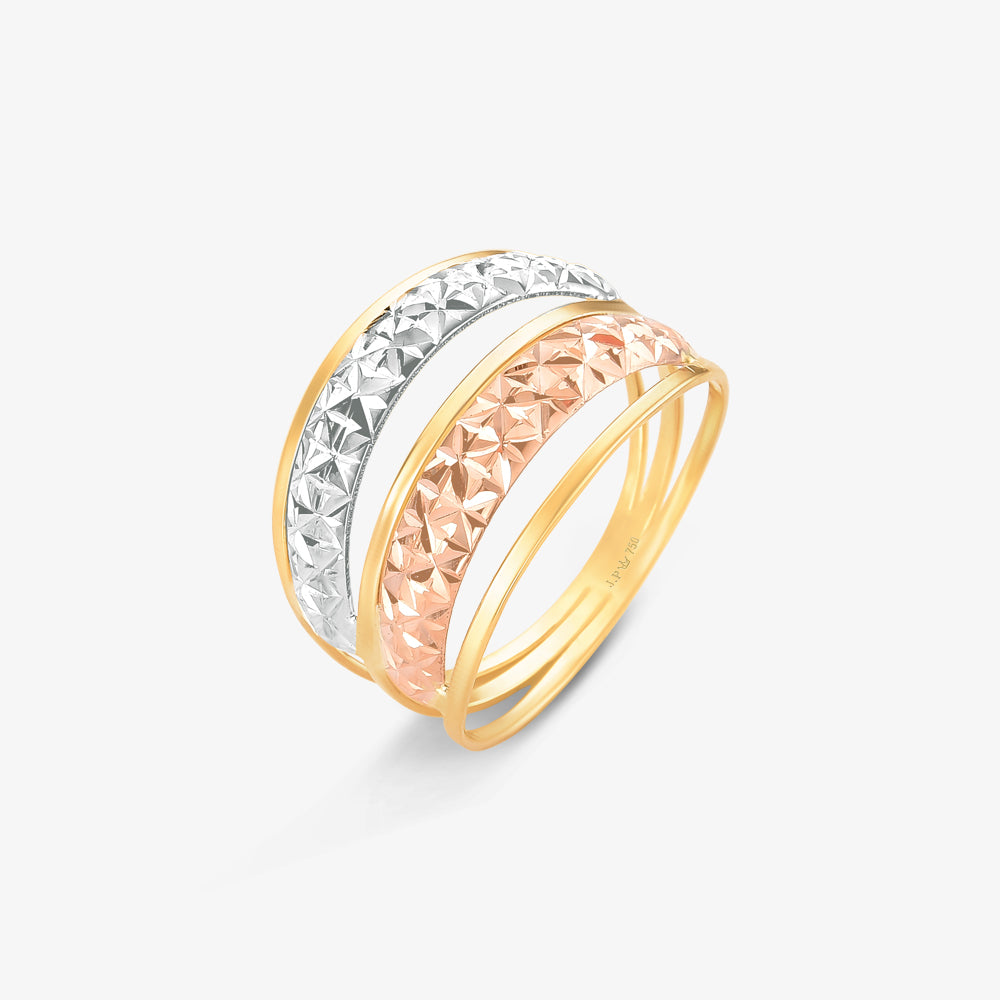 Anel Estamparia 2,0g Ouro Amarelo 18K