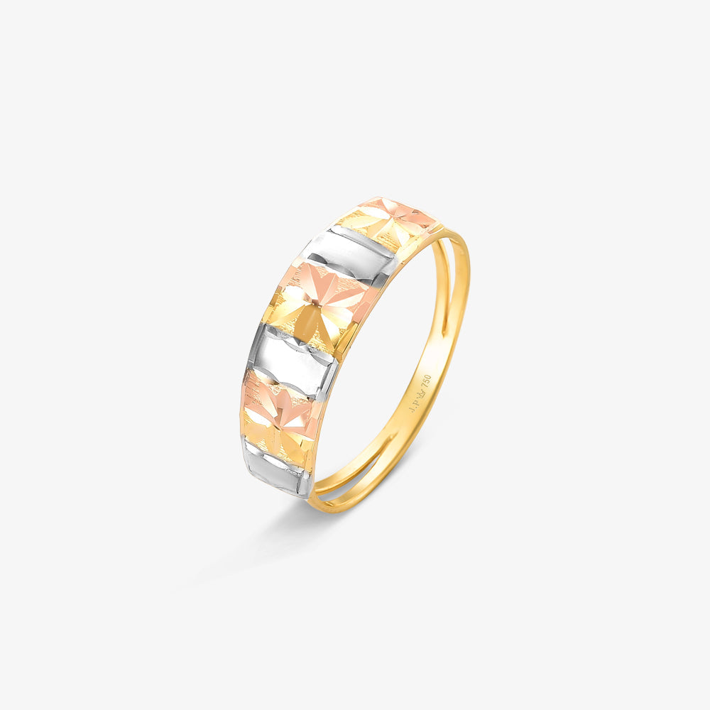 Anel Estamparia em Ouro Amarelo 18K