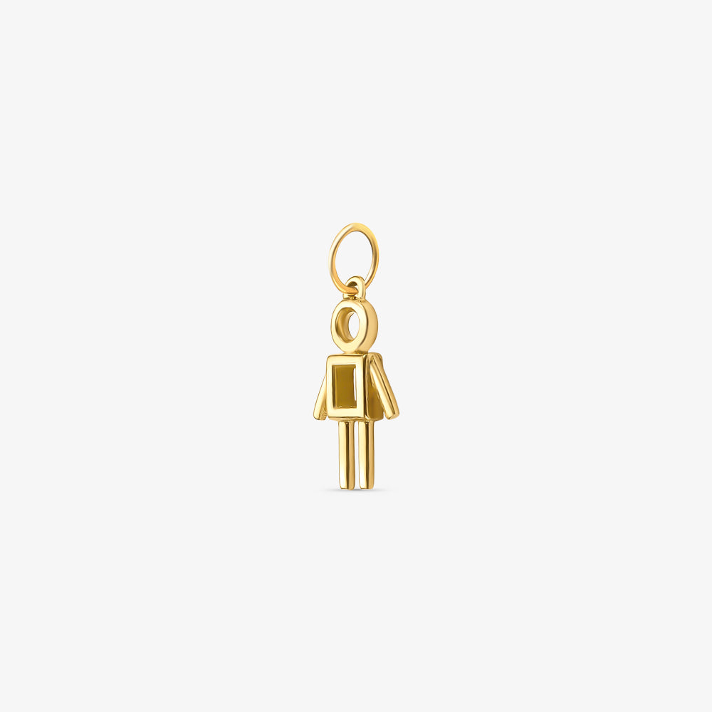 Pingente Palito Menino em Ouro Amarelo 18K