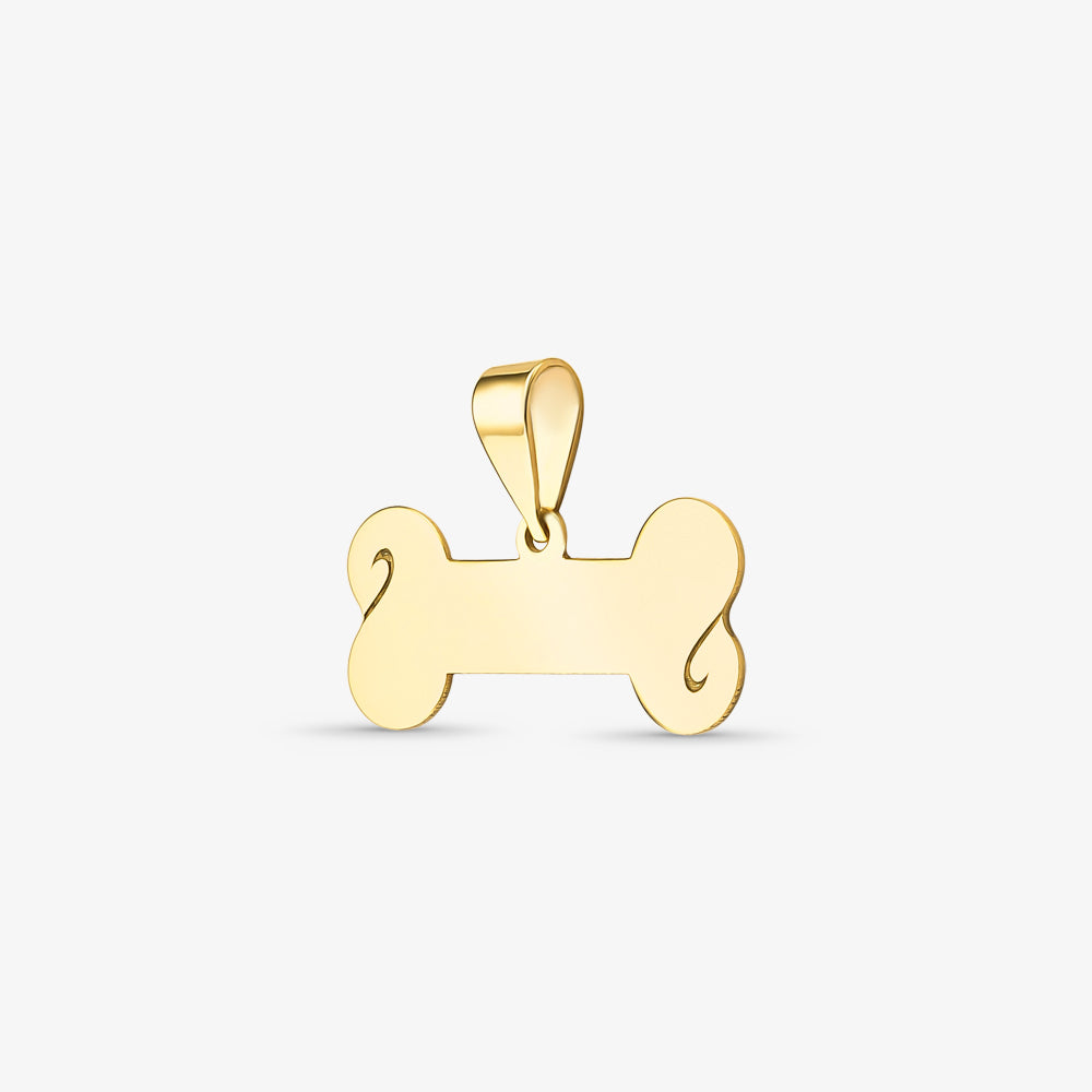 Pingente Osso em Ouro Amarelo 18K