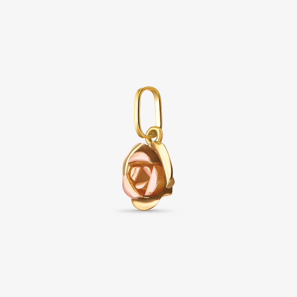 Pingente Flor I Bicolor em Ouro 18K