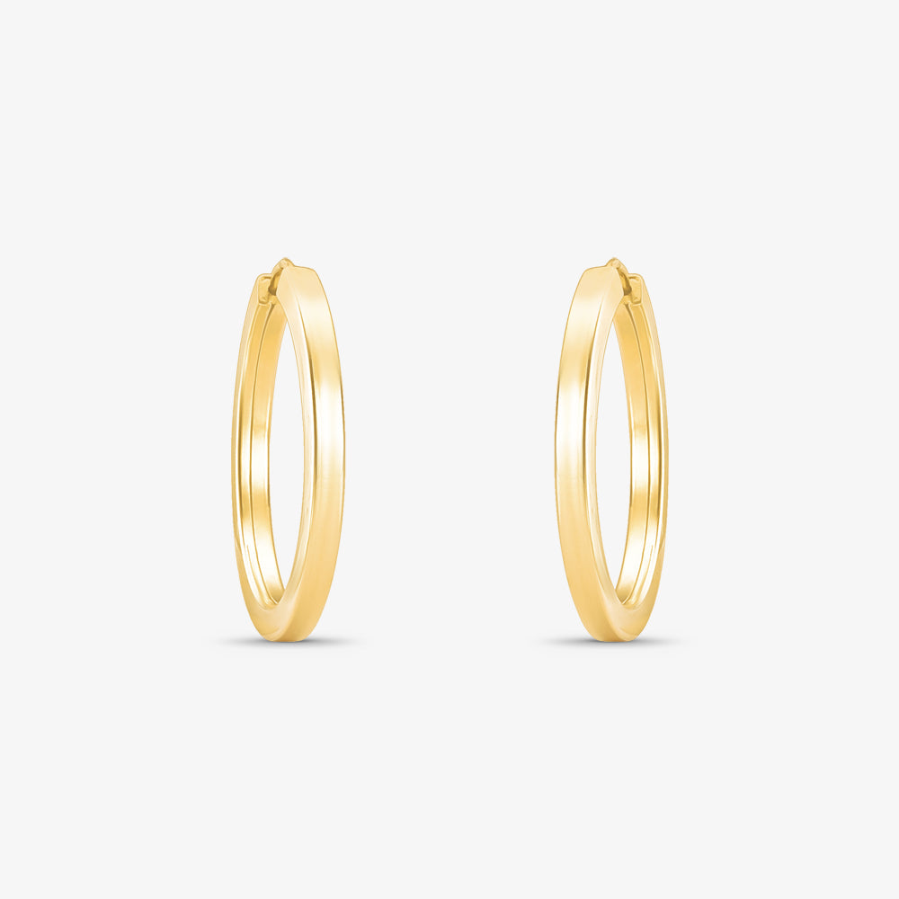 Brinco Argola Redonda em Ouro Amarelo 18K