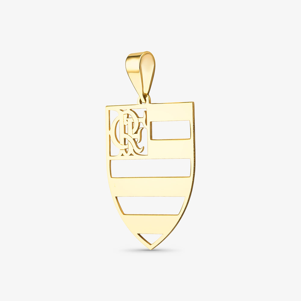 Pingente Flamengo em Ouro Amarelo 18K