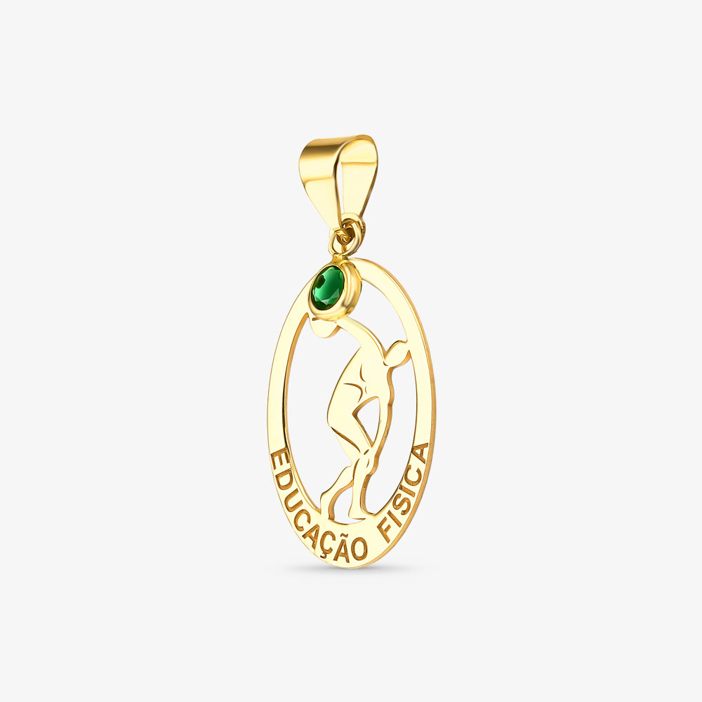 PINGENTE FORMATURA ED.FISICA 0,80G OURO AMARELO 18K750