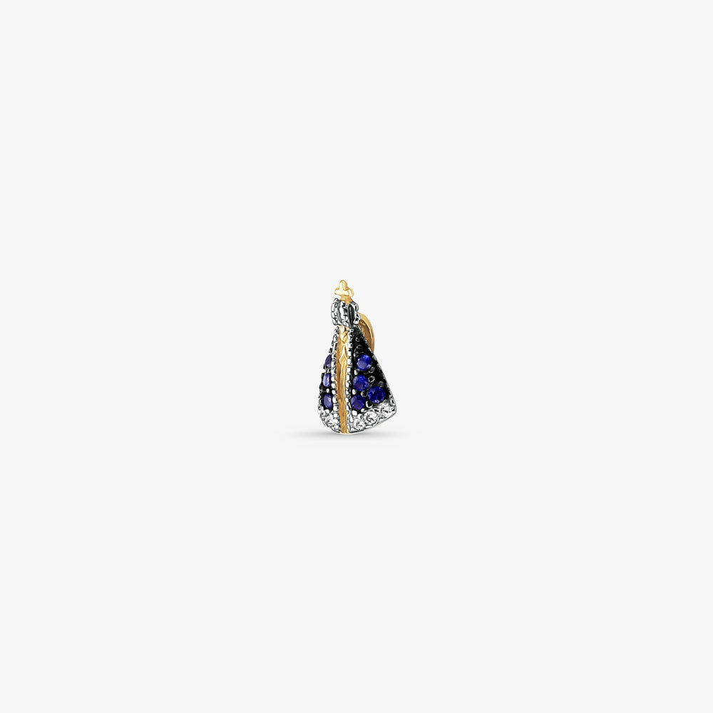 Pingente N.Sra Aparecida Mini em Ouro Amarelo 18K
