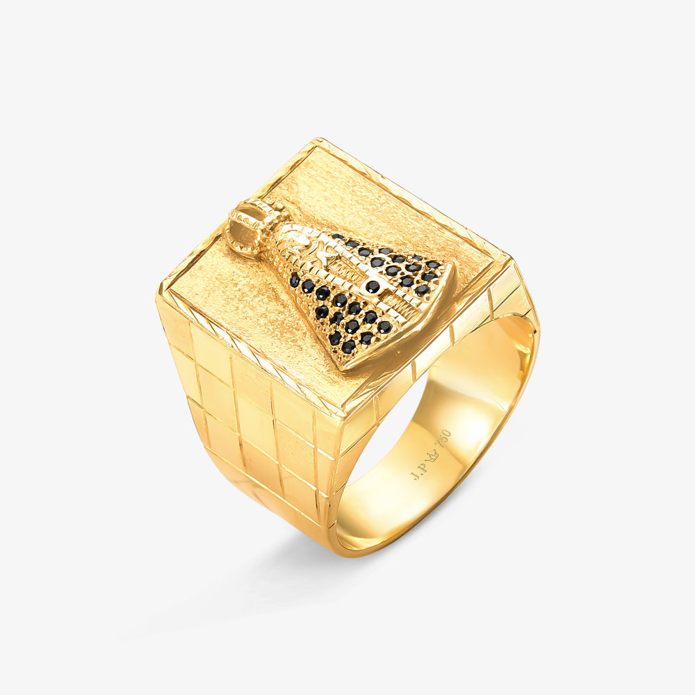 Anel N.S. Aparecida em Ouro Amarelo 18K