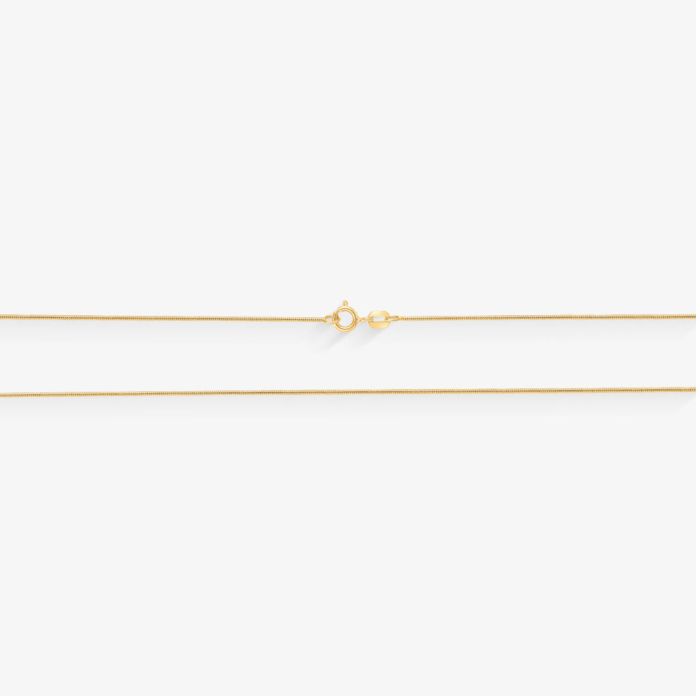 Corrente Rabo de Rato em Ouro Amarelo 18K, 40cm