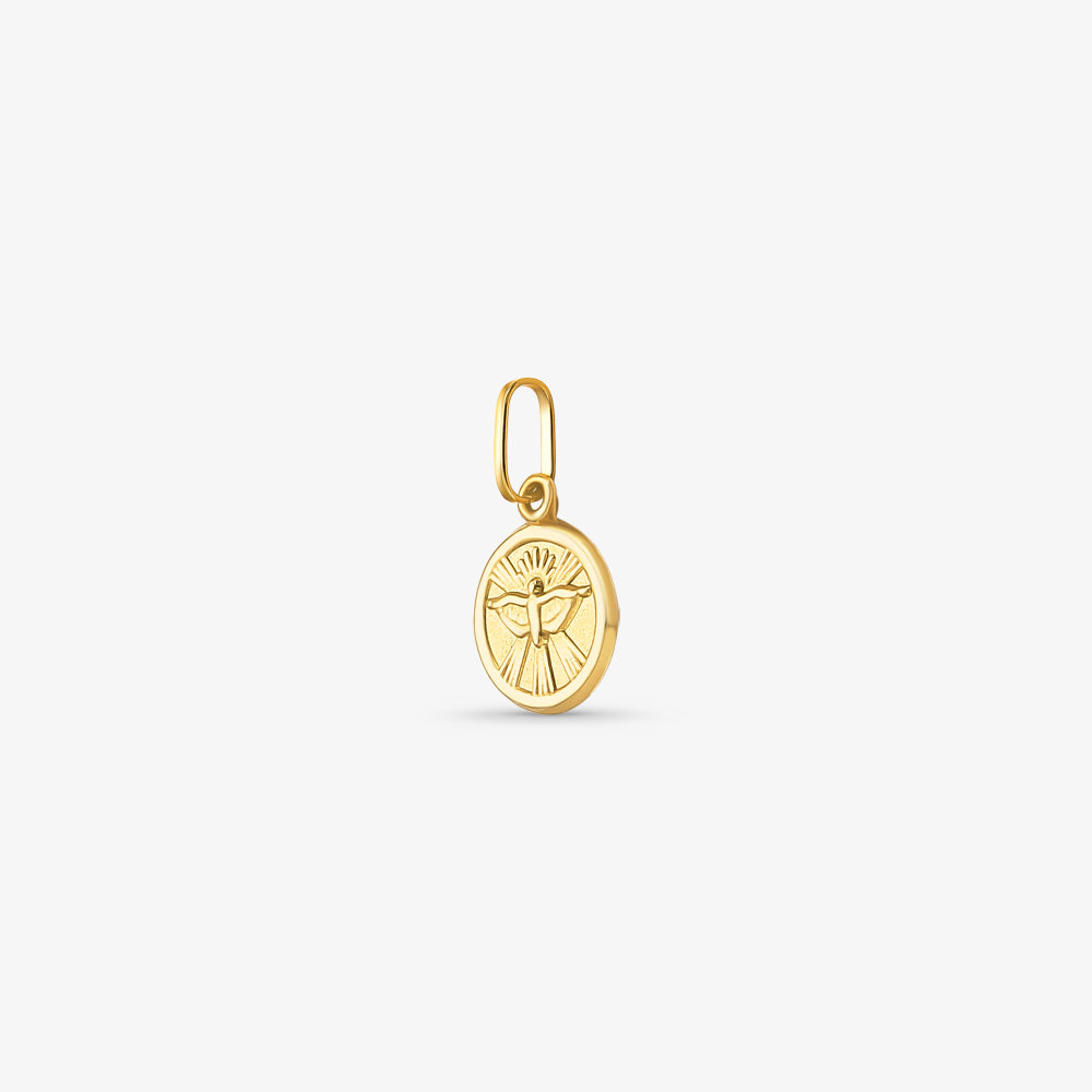Pingente Divino Espírito Santo em Ouro Amarelo 18K