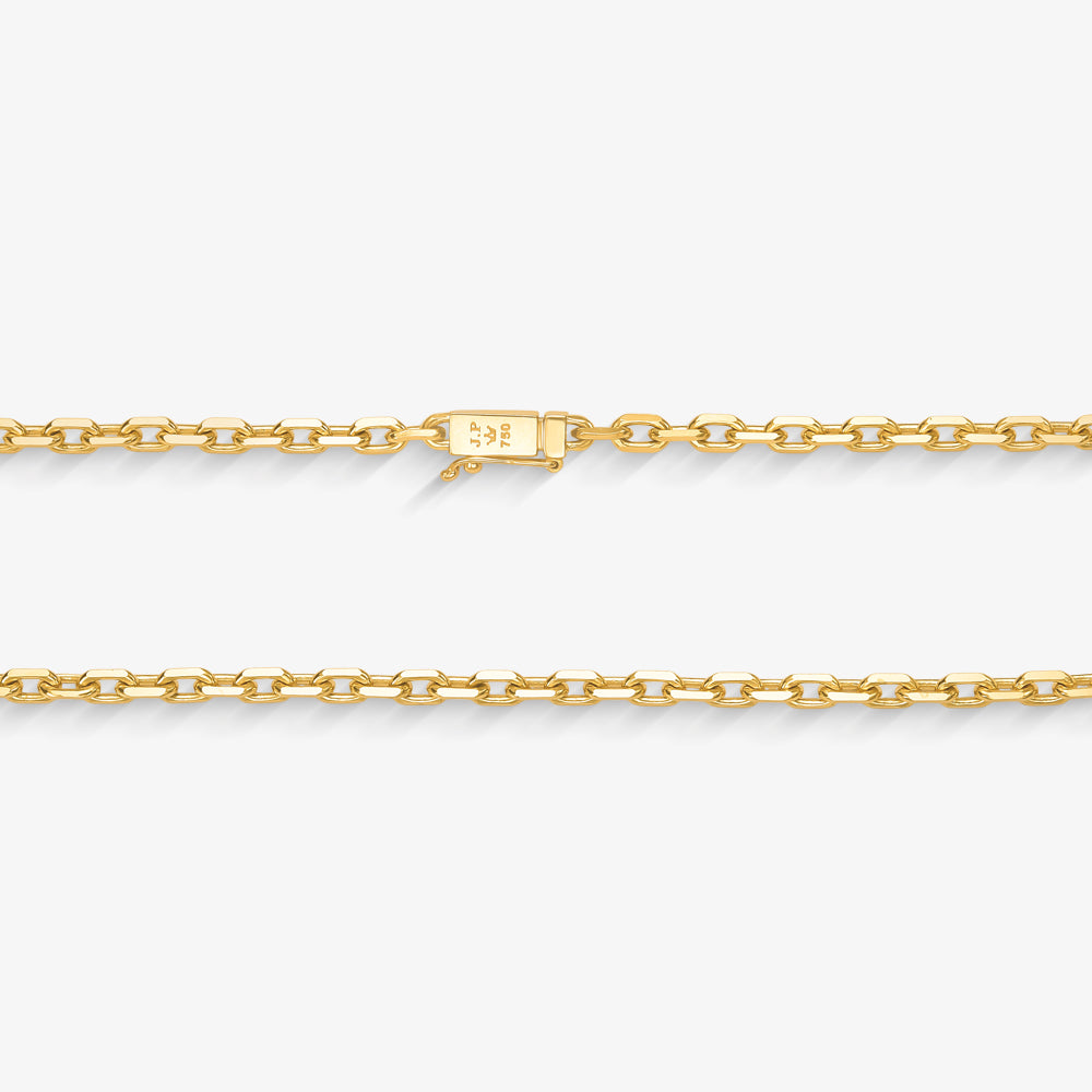 Corrente Cartier Cadeado Maciça em Ouro Amarelo 18K, 60cm