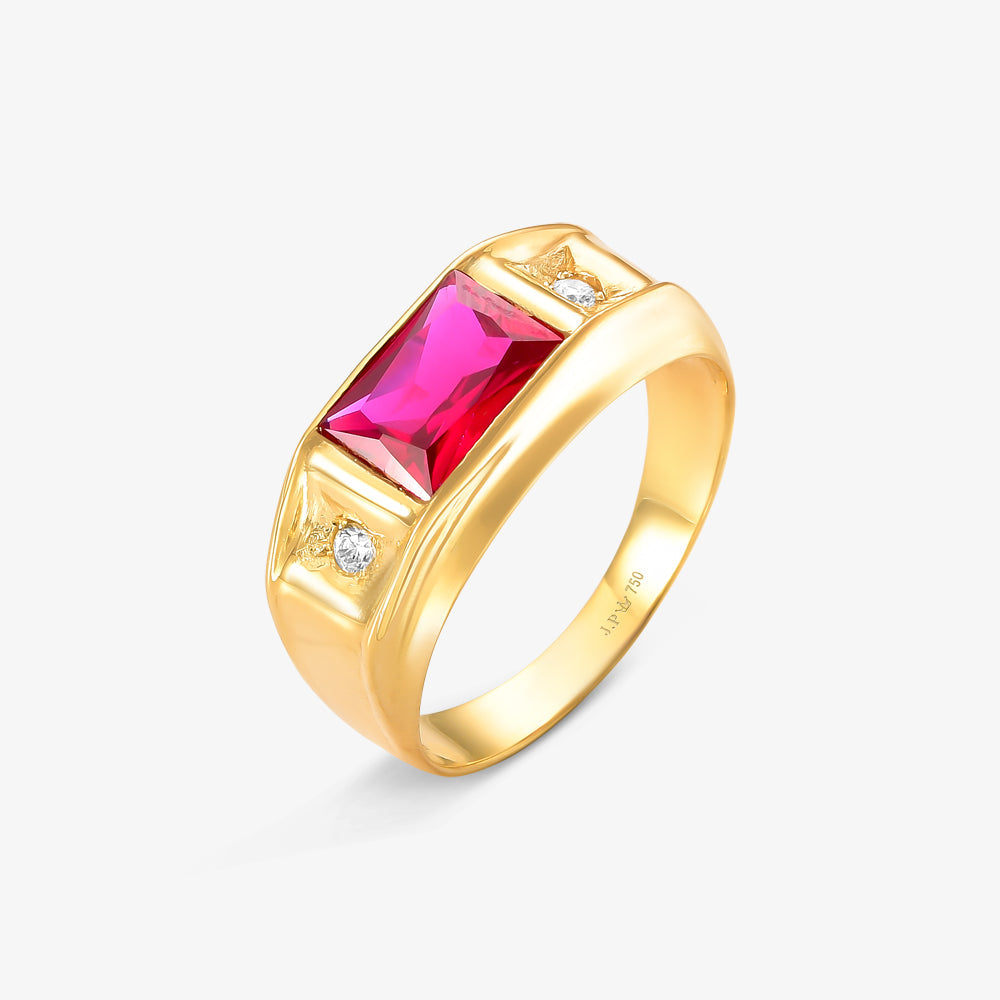 Anel Masculino Secreto em Ouro Amarelo 18K