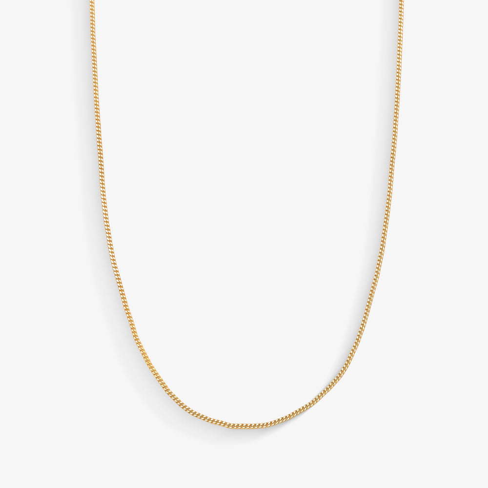 Corrente Grumet Fininha em Ouro Amarelo 18K, 45cm