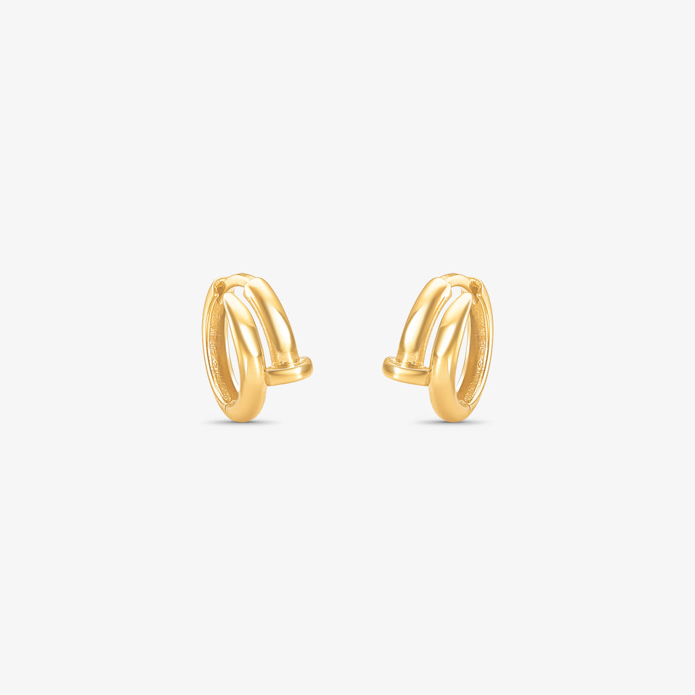 Brinco Argola Prego em Ouro Amarelo 18K