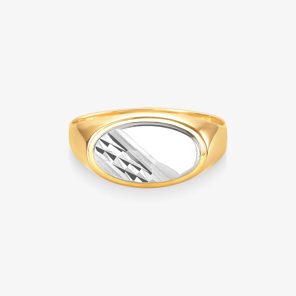 Anel Masculino Lunar em Ouro Amarelo 18K