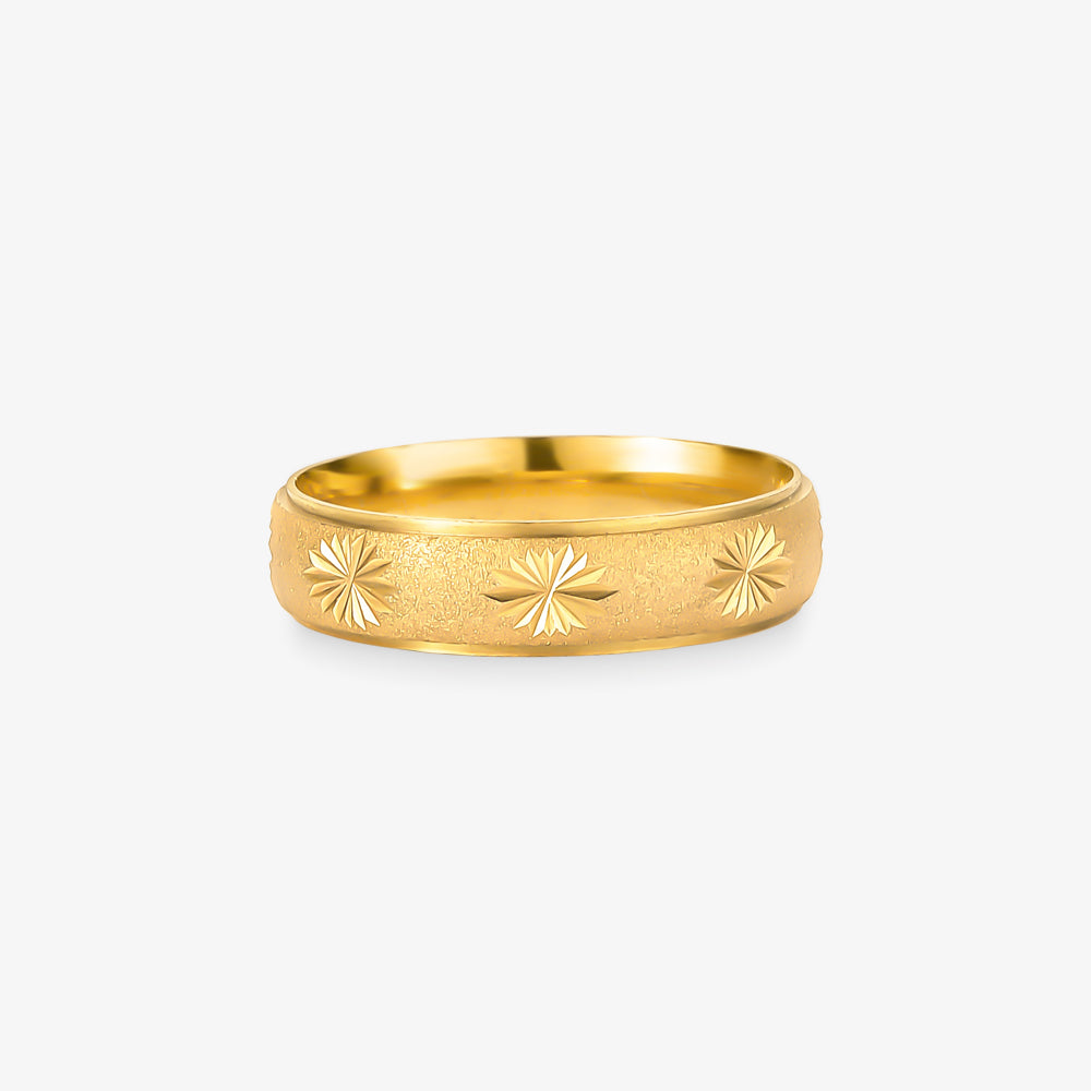 Aliança Fosca Comfort em Ouro Amarelo 18K, 4,90mm