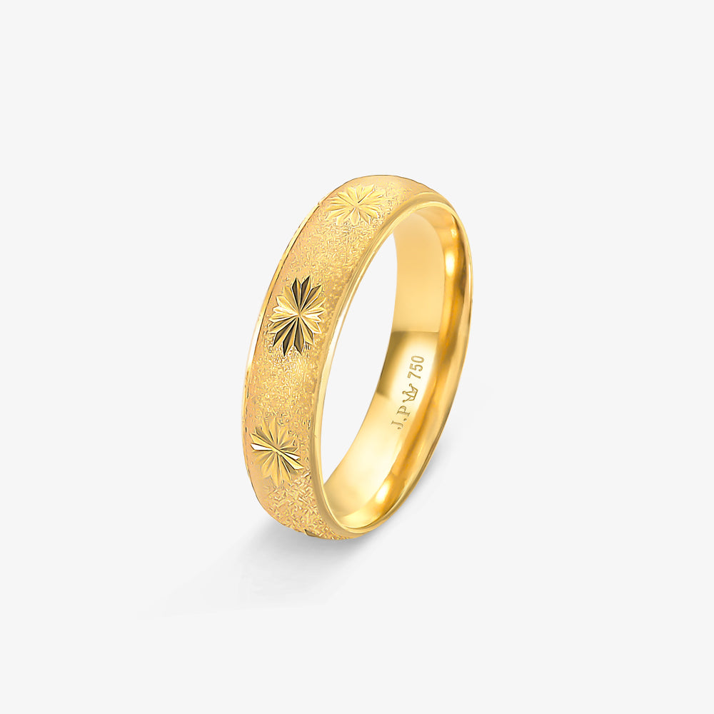 Aliança Fosca Comfort em Ouro Amarelo 18K, 4,90mm