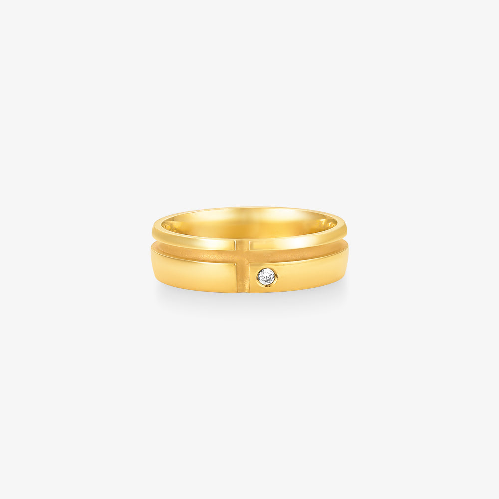 Aliança Dreams Comfort com Pedras em Ouro Amarelo 18K, 5,70mm