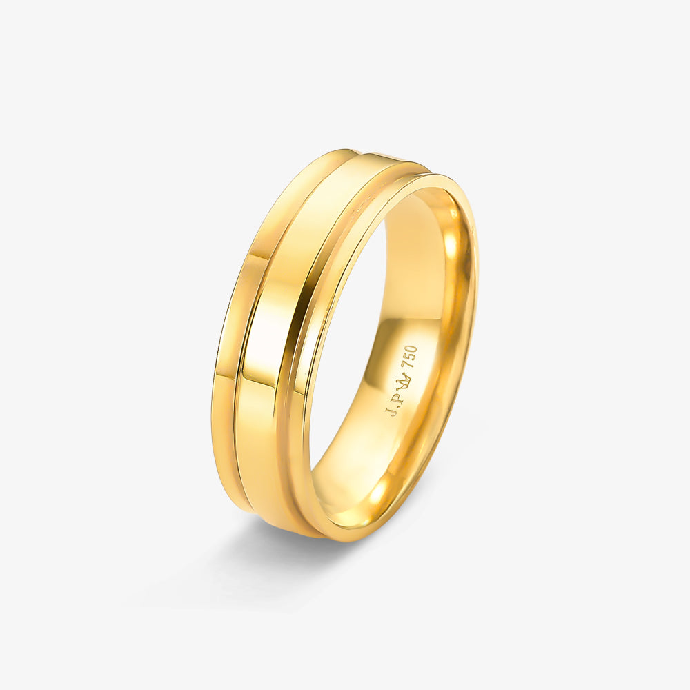 Aliança Comfort em Ouro Amarelo 18K, 6mm