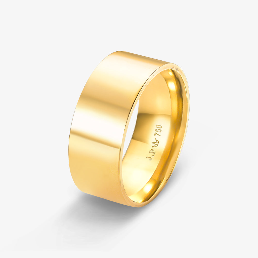 Aliança Lisa Comfort em Ouro Amarelo 18K, 9mm