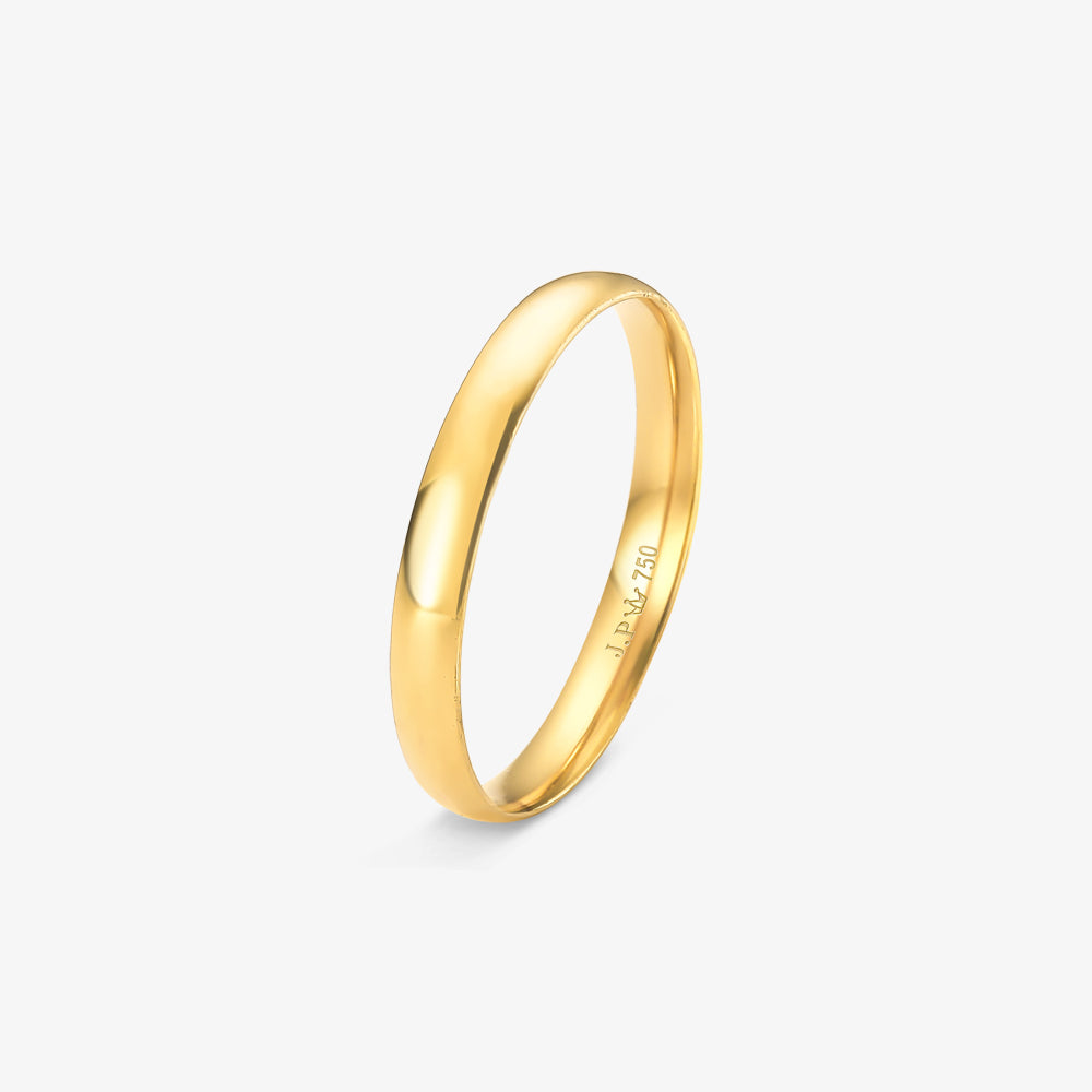 Aliança Sonata Lisa Comfort em Ouro Amarelo 18K, 2,8mm