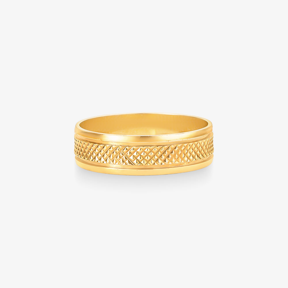 Aliança Reta em Ouro Amarelo 18K, 5,60mm