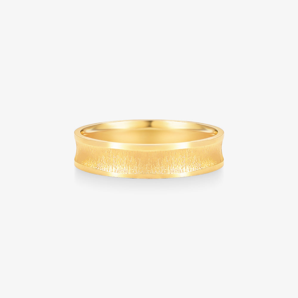 Aliança Promessa Reta em Ouro Amarelo 18K, 4,40mm