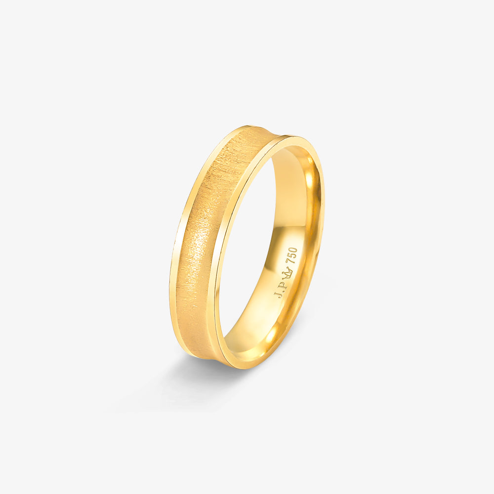 Aliança Promessa Reta em Ouro Amarelo 18K, 4,40mm