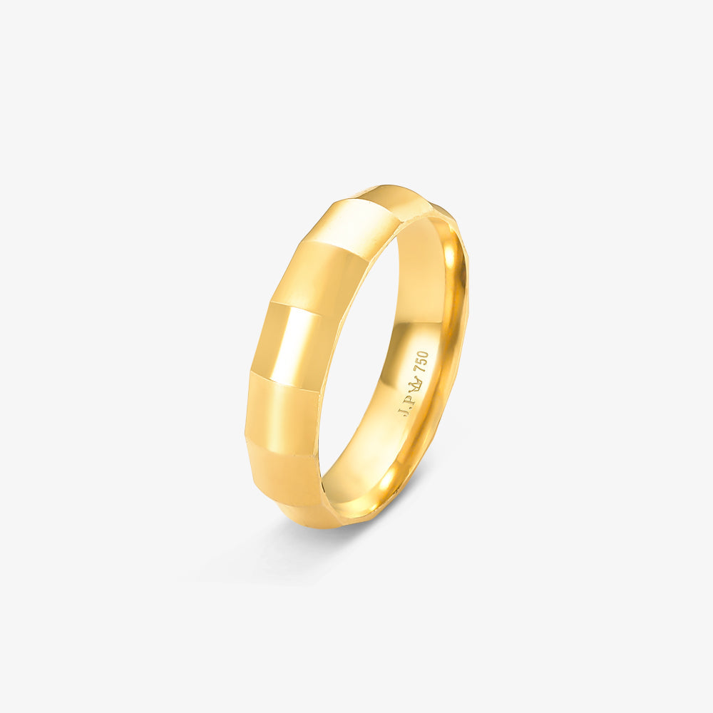 Aliança Eterno Reta em Ouro Amarelo 18K, 4,50mm